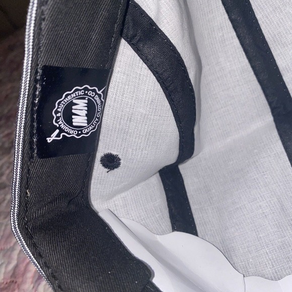 IN4MATION IN4M STARTER Denim Black White Stripe Strapback Hat Cap NEW - Picture 5 of 8